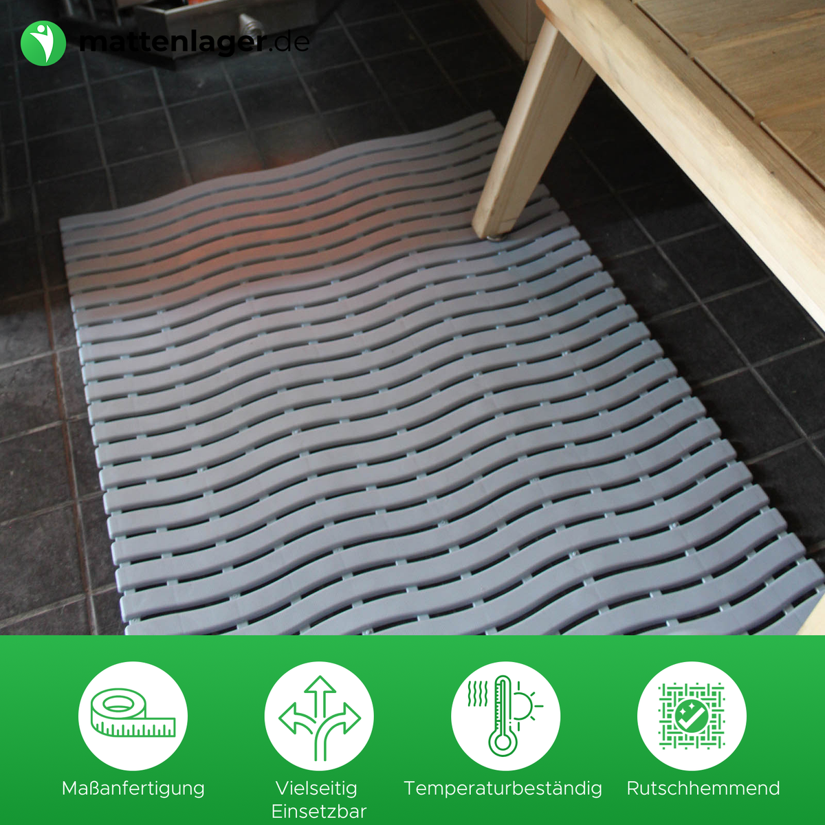 Antirutschmatte HYGRO BASIC | Grau