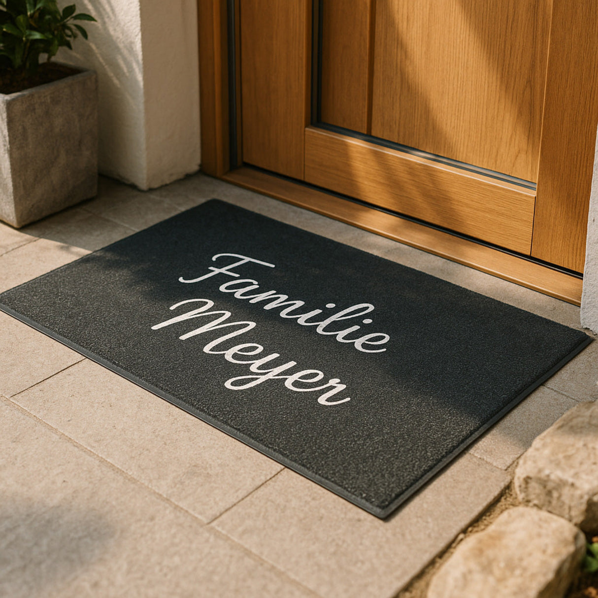 Schmutzfangmatte personalisierbar – Logomatte selbst gestalten