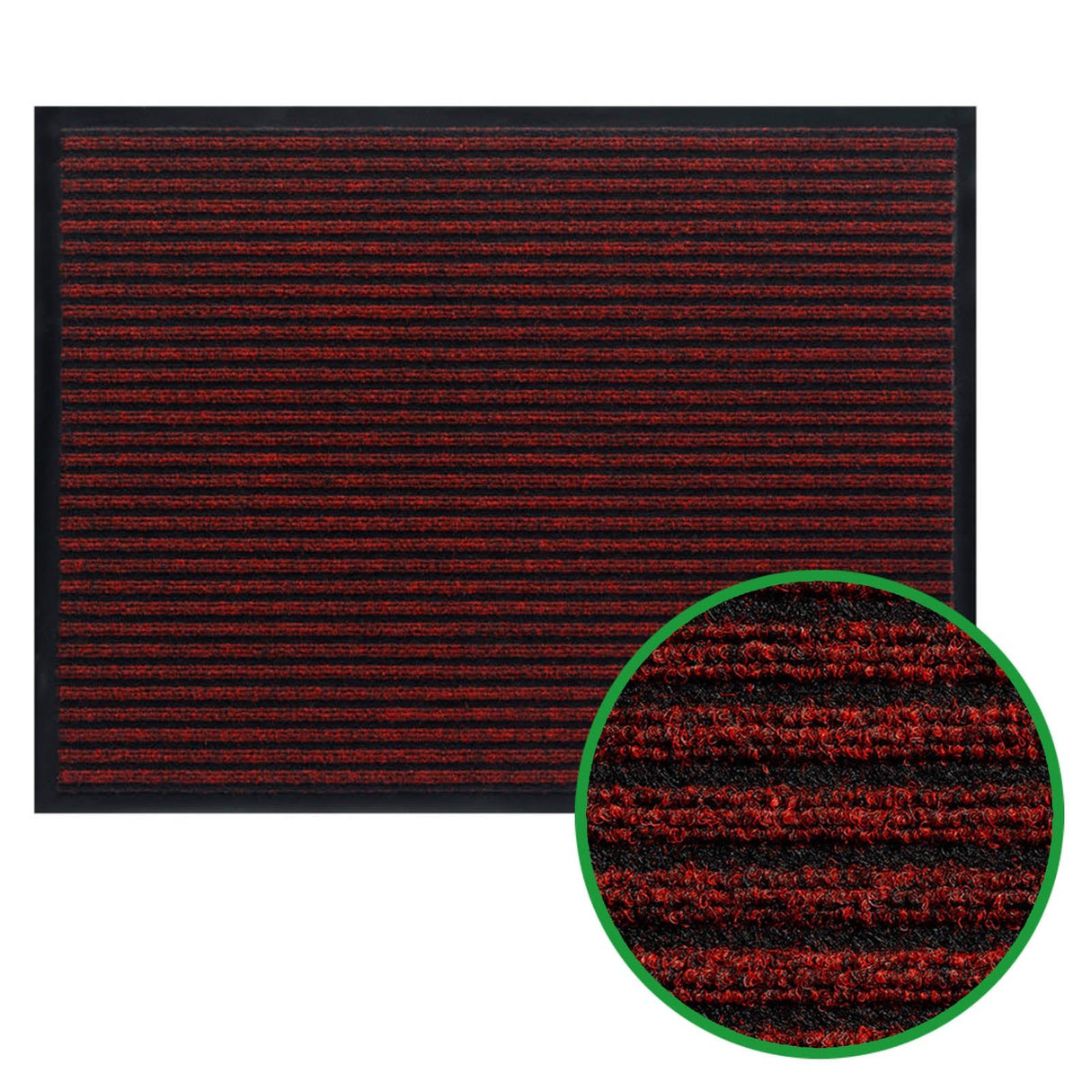 Fußabstreifer innen RAYA - robuste Rips-Struktur | Rot