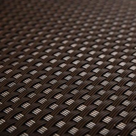 Sichtschutzstreifen CAVE Rattan-Optik | Dunkelbraun