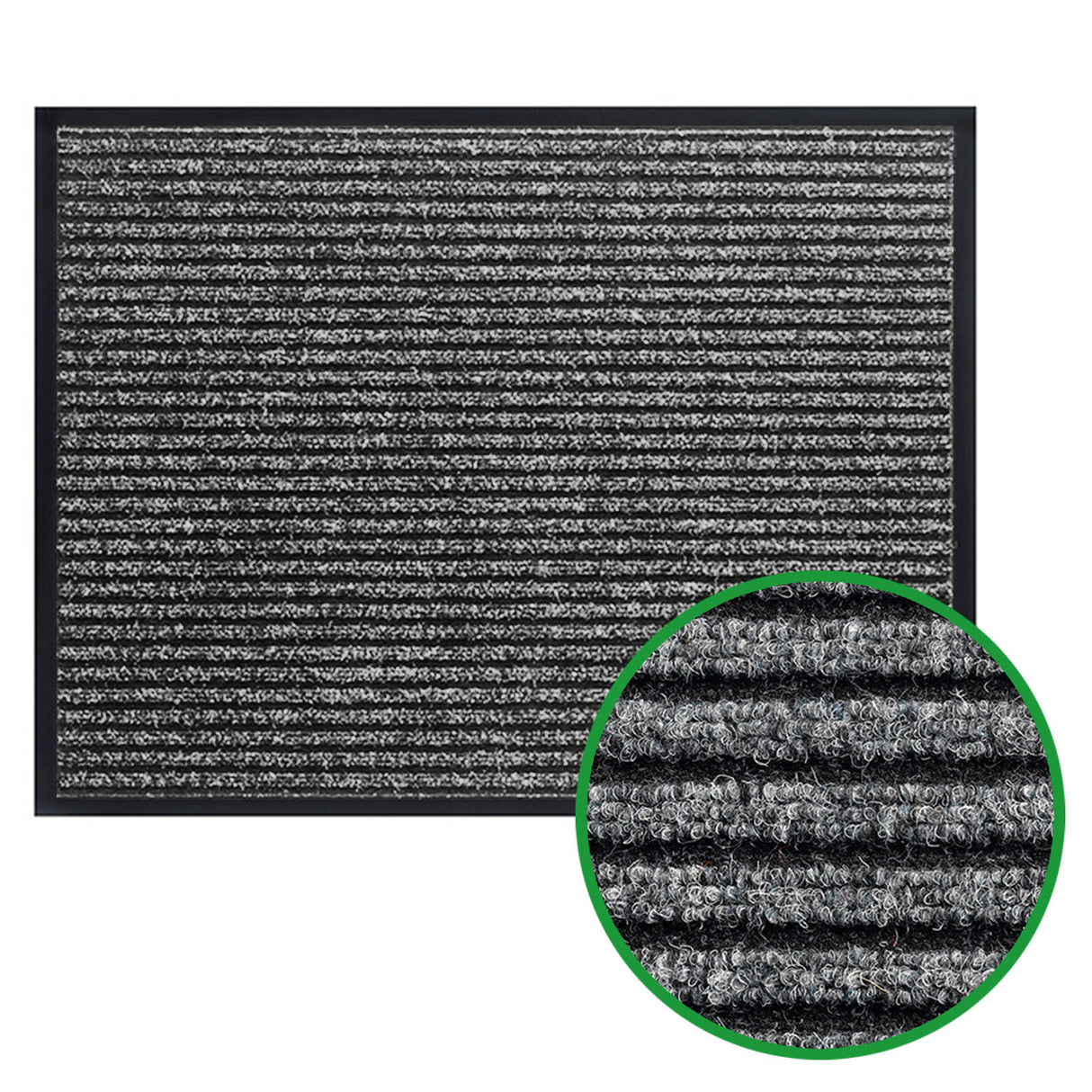 Fußabstreifer innen RAYA - robuste Rips-Struktur | Grau