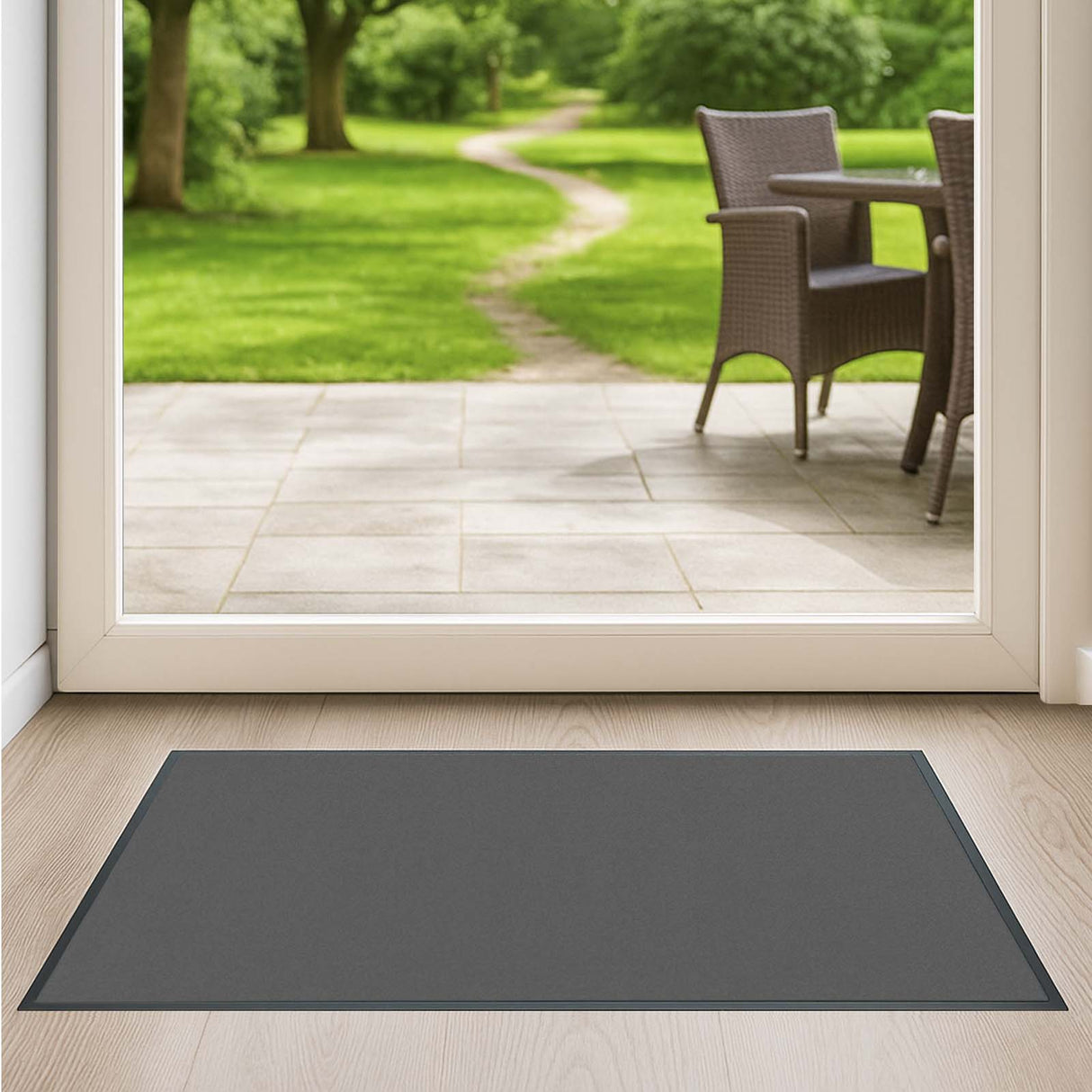 Schmutzfangmatte Premium - hochwertig & farbbrillant - Maßanfertigung in 100 Farben 68cm x 62cm [ID:1772618082187]