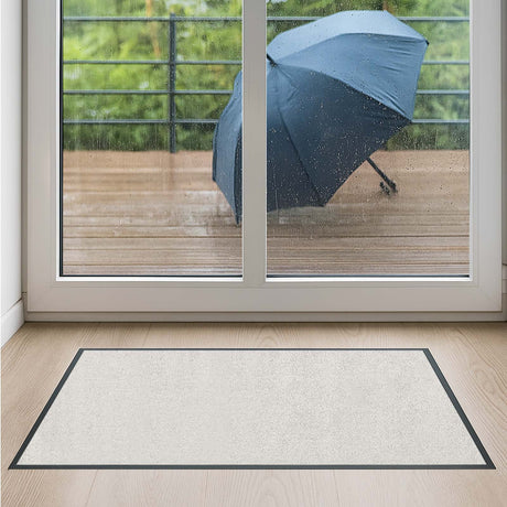 Premium Schmutzfangmatte PUBLIC nach Maß mit Brandschutz | 016 Leinengrau