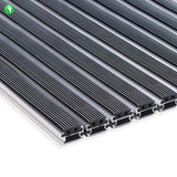 Eingangsmatte ALUFLOW - Gummi Querschnitt Mattenlager | High