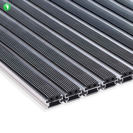 Eingangsmatte ALUFLOW - Gummi Querschnitt Mattenlager | High