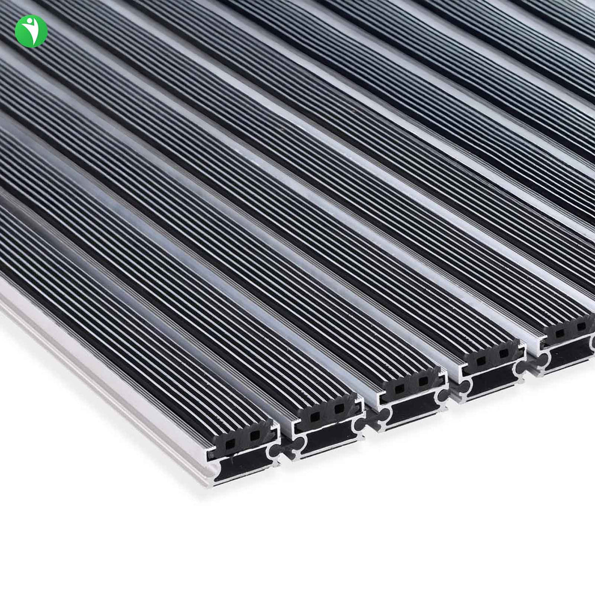 Eingangsmatte ALUFLOW - Gummi-Einlage für Außenbereich - 3 Stärken - Zone 1 Länge: 60cm x Breite: 160cm [ID:1788501792284]