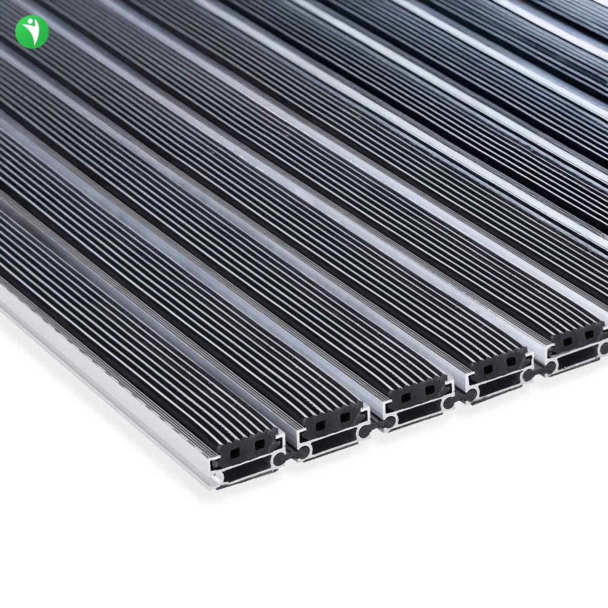 Eingangsmatte ALUFLOW - Gummi Querschnitt Mattenlager | Medium