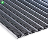 Eingangsmatte ALUFLOW - Gummi Querschnitt Mattenlager | Medium