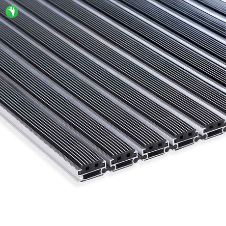 Eingangsmatte ALUFLOW - Gummi Querschnitt Mattenlager | Medium