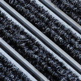 Eingangsmatte ALUFLOW mit Nadelfilz-Einsatz | Schwarz