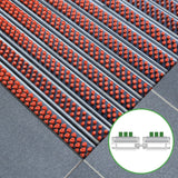 Eingangsmatte ALUFLOW - Bürsten-Einsatz für Außenbereich - 3 Stärken - Zone 1