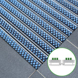 Eingangsmatte ALUFLOW - Bürsten-Einsatz für Außenbereich - 3 Stärken - Zone 1