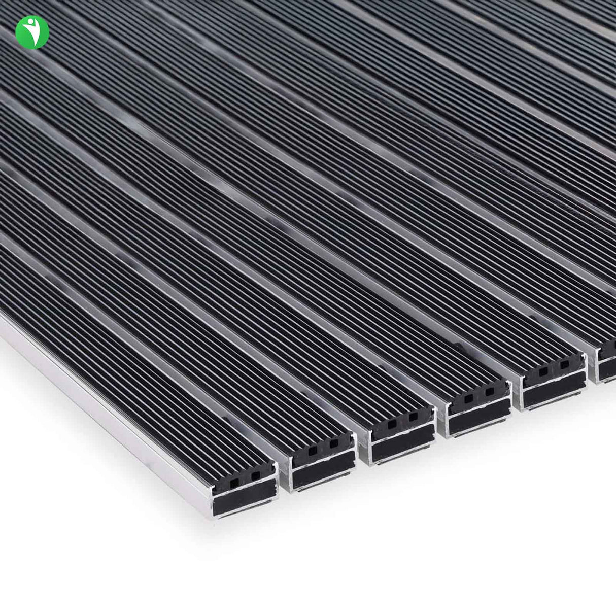 Eingangsmatte ALUPRO - Gummi-Einlage für Außenbereiche - 3 Stärken - Zone 1 Länge: 60cm x Breite: 100cm [ID:1787893794186]