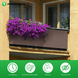 Balkonsichtschutz NOCE in Anwendung