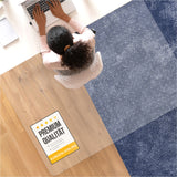 Floor protection mat for office chairs - transparent for hard floors or carpets - ECO Premium