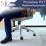 Bodenschutzmatte DURA-MAT - Transparent - Für Teppichböden