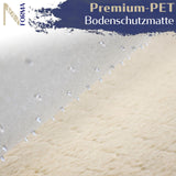 Bodenschutzmatte DURA-MAT - Transparent - Für Teppichböden