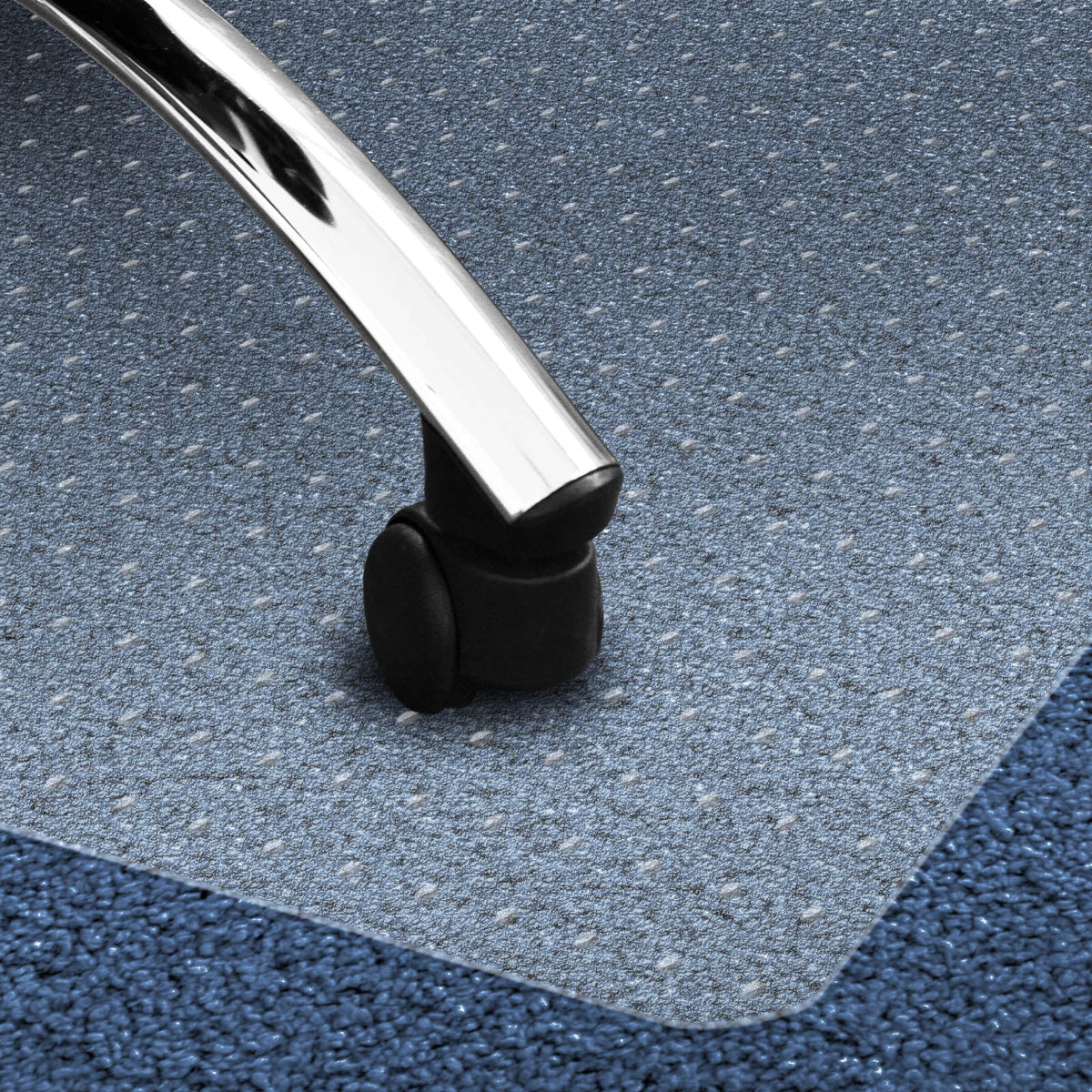 Bodenschutzmatte für Teppichböden - GLORY-Serie - Polycarbonat - transparent Länge: 100cm x Breite: 120cm [ID:1790138885046]