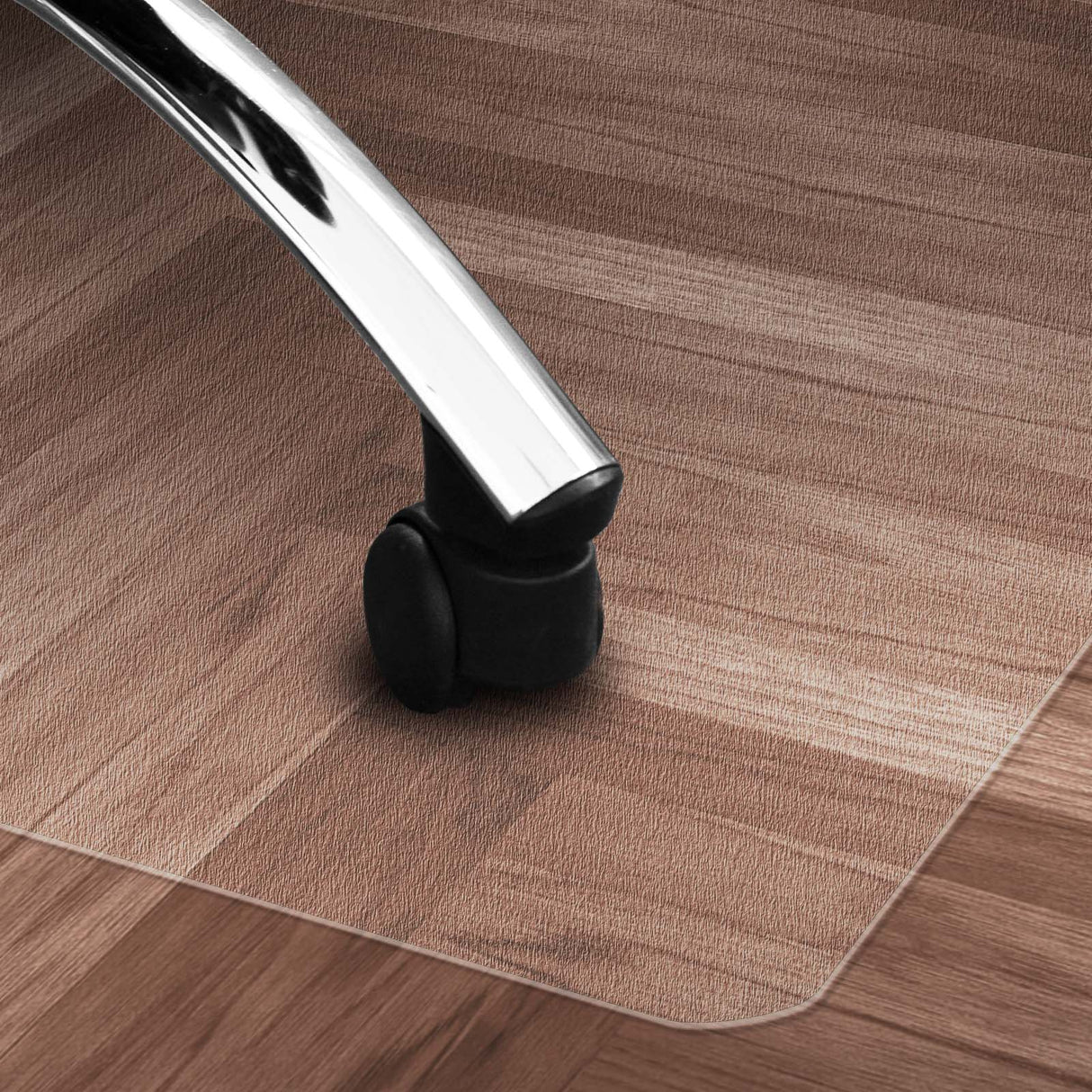 FLEXY Unterlage für Schreibtischstuhl - Für Hartböden - Transparent & rutschfest - Stuhlrolle