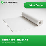 Gummimatte EPDM Lebensmittelecht - Weiß - Zuschnitt