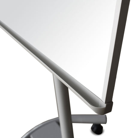 Flipchart Whiteboard VELO | Rollenfuß | Höhenverstellbar | Mit Seitenarmen