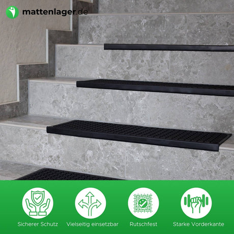 Gummi Stufenmatten CHIP Anwendung Treppen Mattenlager