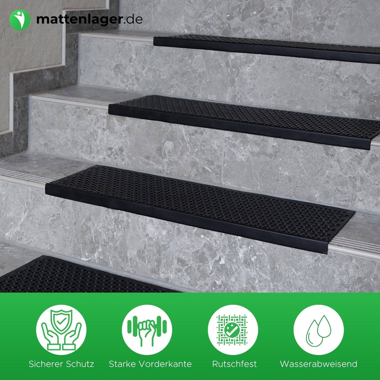 Gummi Stufenmatte COIN MINI in Anwendung