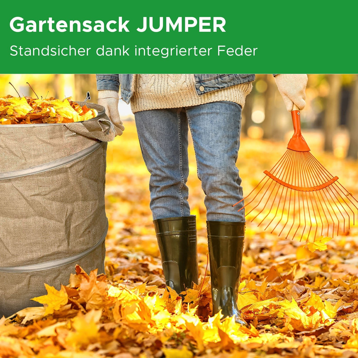 Gartensack JUMPER Jute Anwendung Mattenlager | Jute