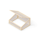 Frühbeet-Aufsatz MAGO - Schutz für Ihren Anbau | 80x60 cm | Natur