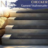 Gummi-Stufenmatte Checker