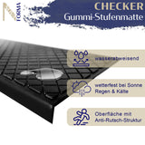 Gummi-Stufenmatte Checker