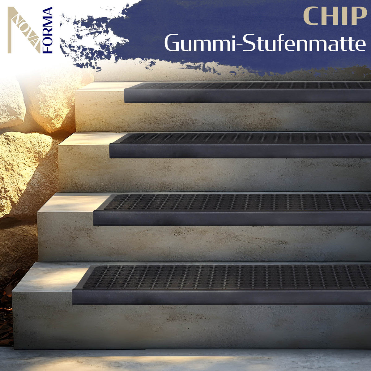 Mat Chip Rubber stair mat CHIP | Get yours now at Mattenlager.de