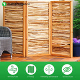 Haselnuss-Paravent HAZEL in Anwendung