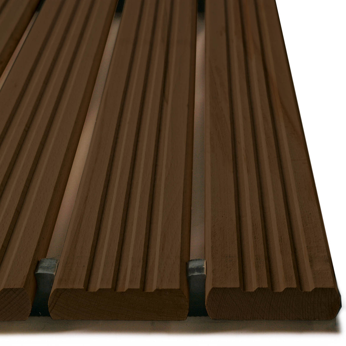 Holzrost NATURE STEP - Naturprodukt für Trocken- und Nassplätze | Dunkle Buche