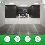 Aluflow Teppicheinlage in Anwendung in modernem Büro