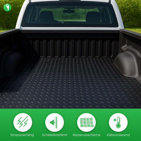 Gummimatte Dash in Anwendung als Unterboden für Pickup Truck Ladefläche