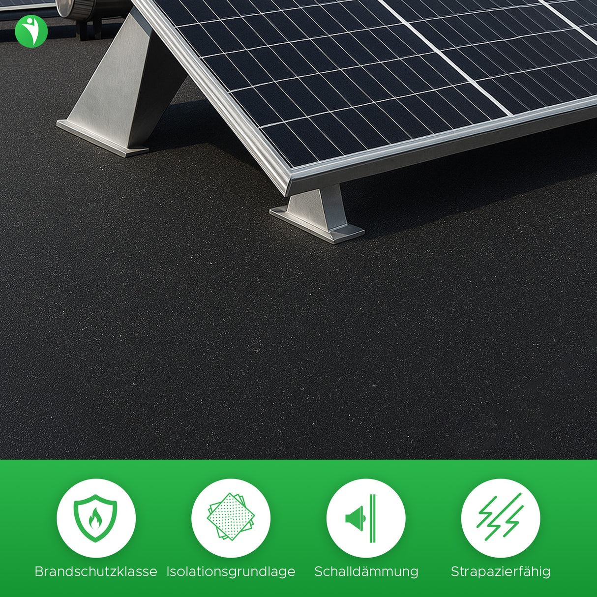 Gummimatte Antivibration - 3 mm Stärke in Anwendung