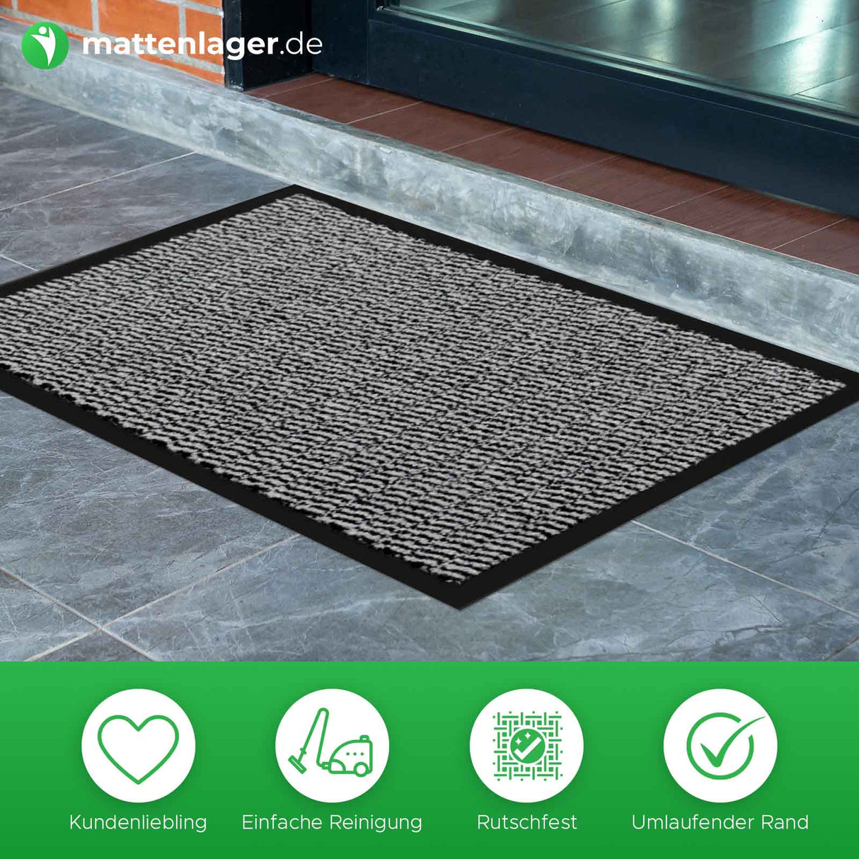 Schmutzfangmatte START Icons Infos