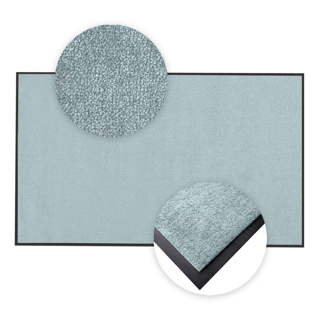 Schmutzfangmatte Premium nach Maß mit Details | 003 Stahlblau