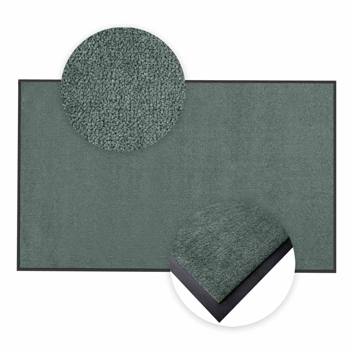 Schmutzfangmatte Premium nach Maß im Detail | 009 Petrolgrau