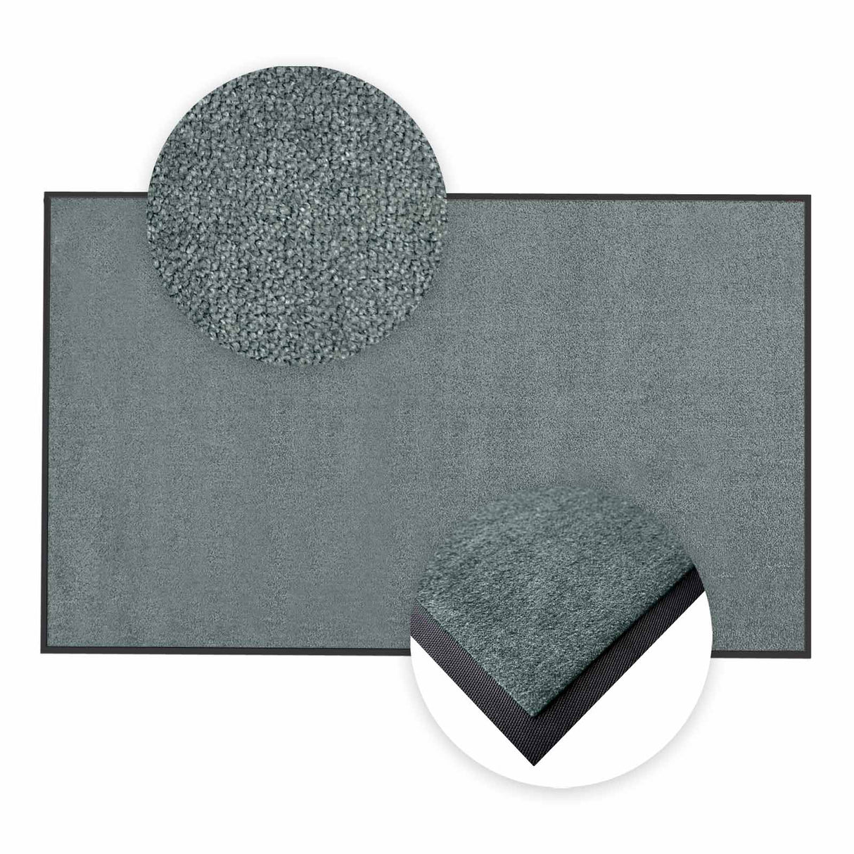 Schmutzfangmatte Premium nach Maß im Detail | 010 Grau
