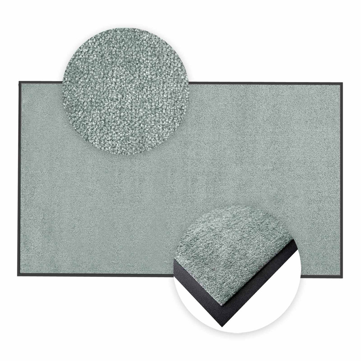 Schmutzfangmatte Premium nach Maß im Detail | 011 Steingrau
