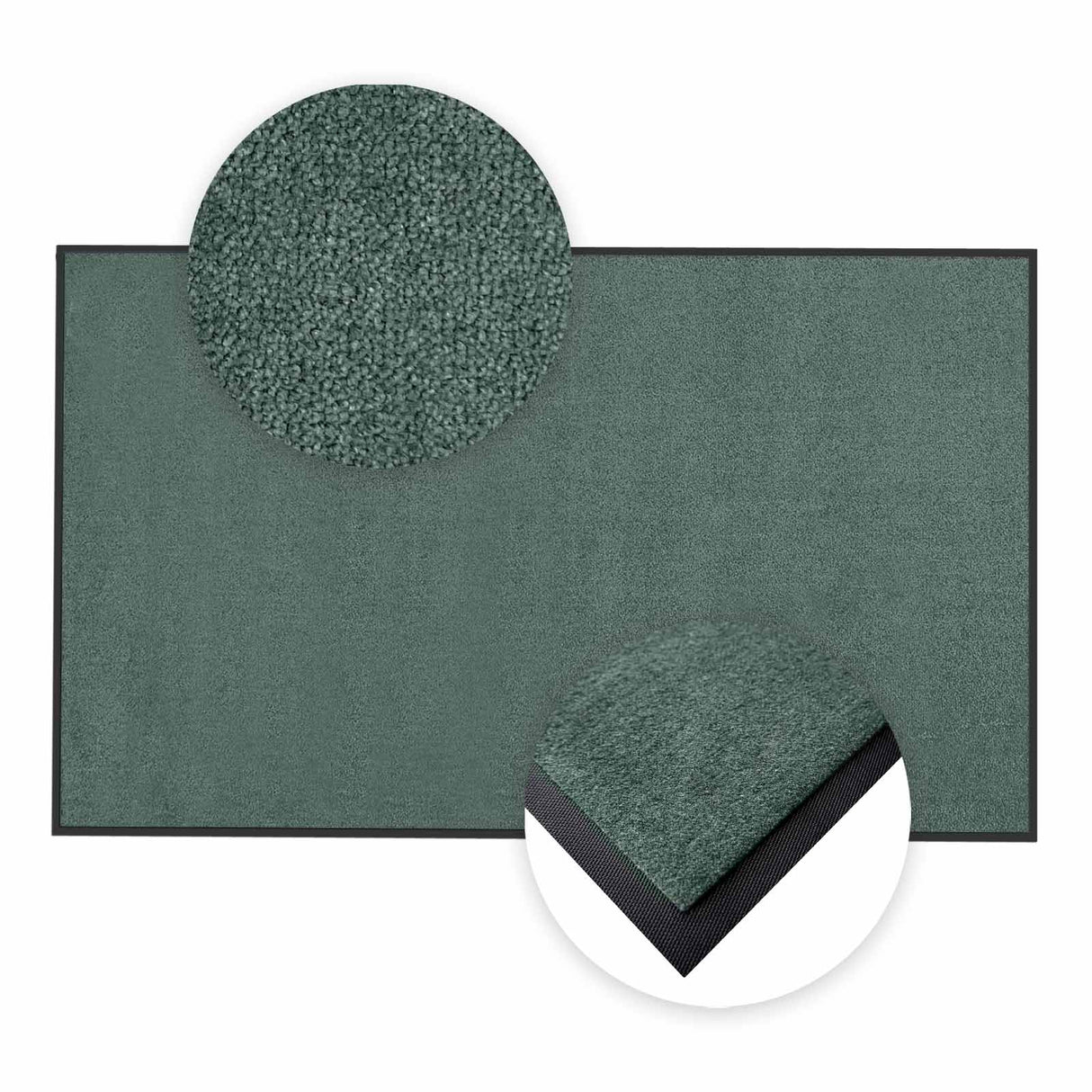 Schmutzfangmatte Premium nach Maß im Detail | 018 Schattengrün