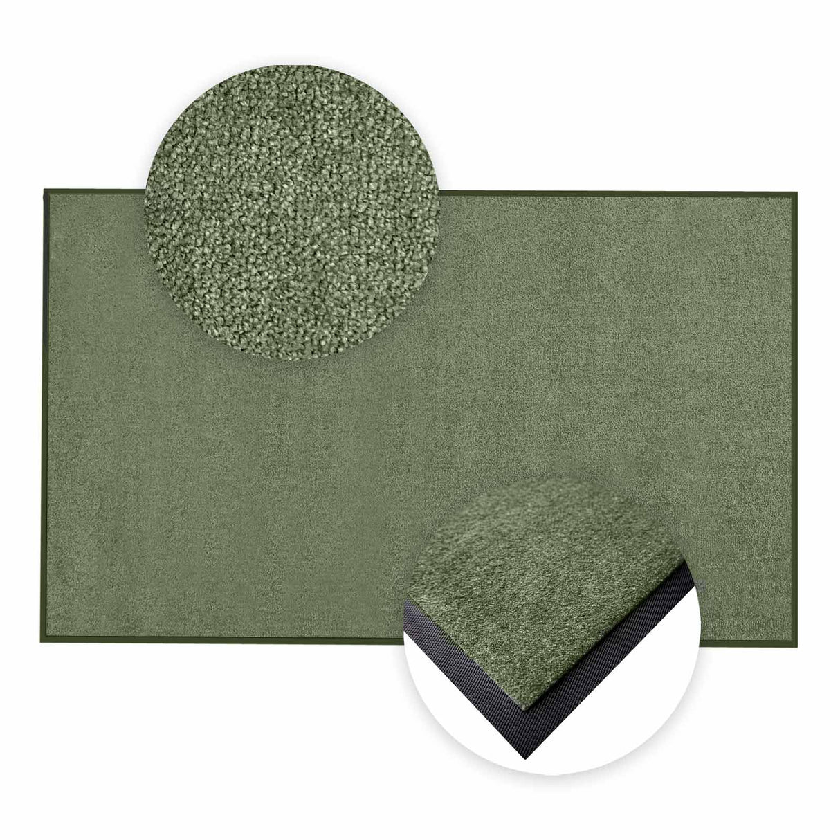 Schmutzfangmatte Premium nach Maß im Detail | 019 Olivgrün