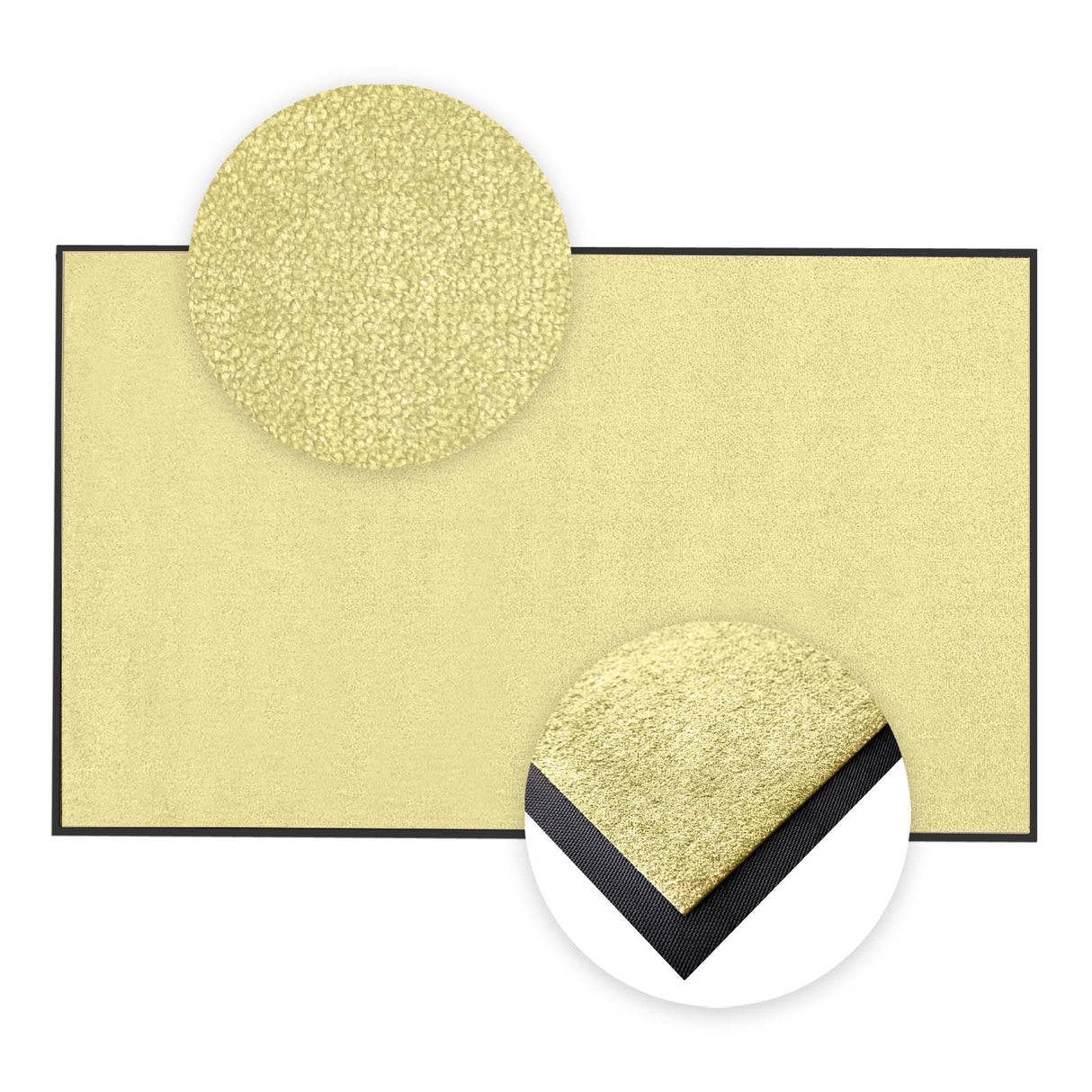 Schmutzfangmatte Premium nach Maß im Detail | 023 Strohgelb