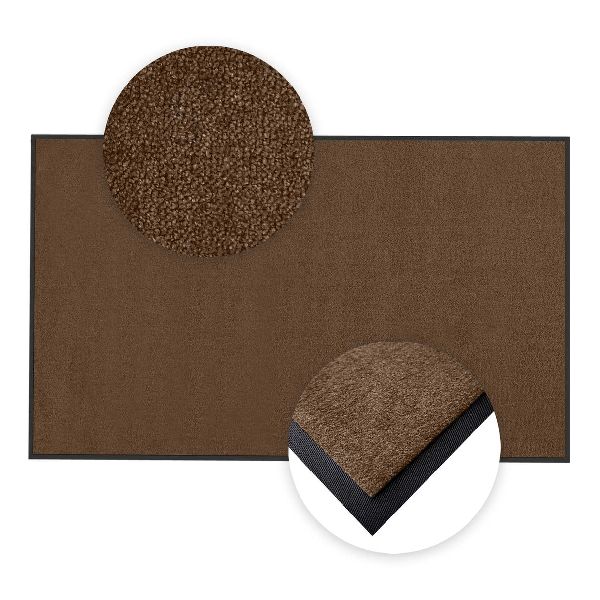 Schmutzfangmatte Premium nach Maß im Detail | 026 Wallnussbraun