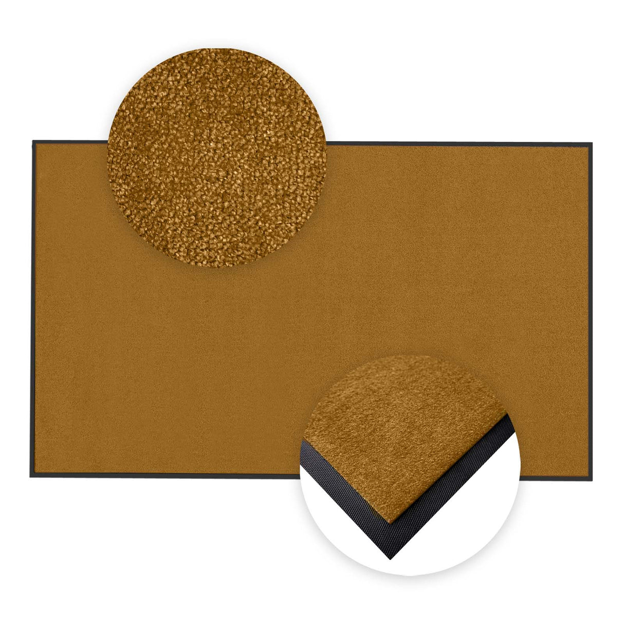 Schmutzfangmatte Premium nach Maß im Detail | 029 Lehmbraun