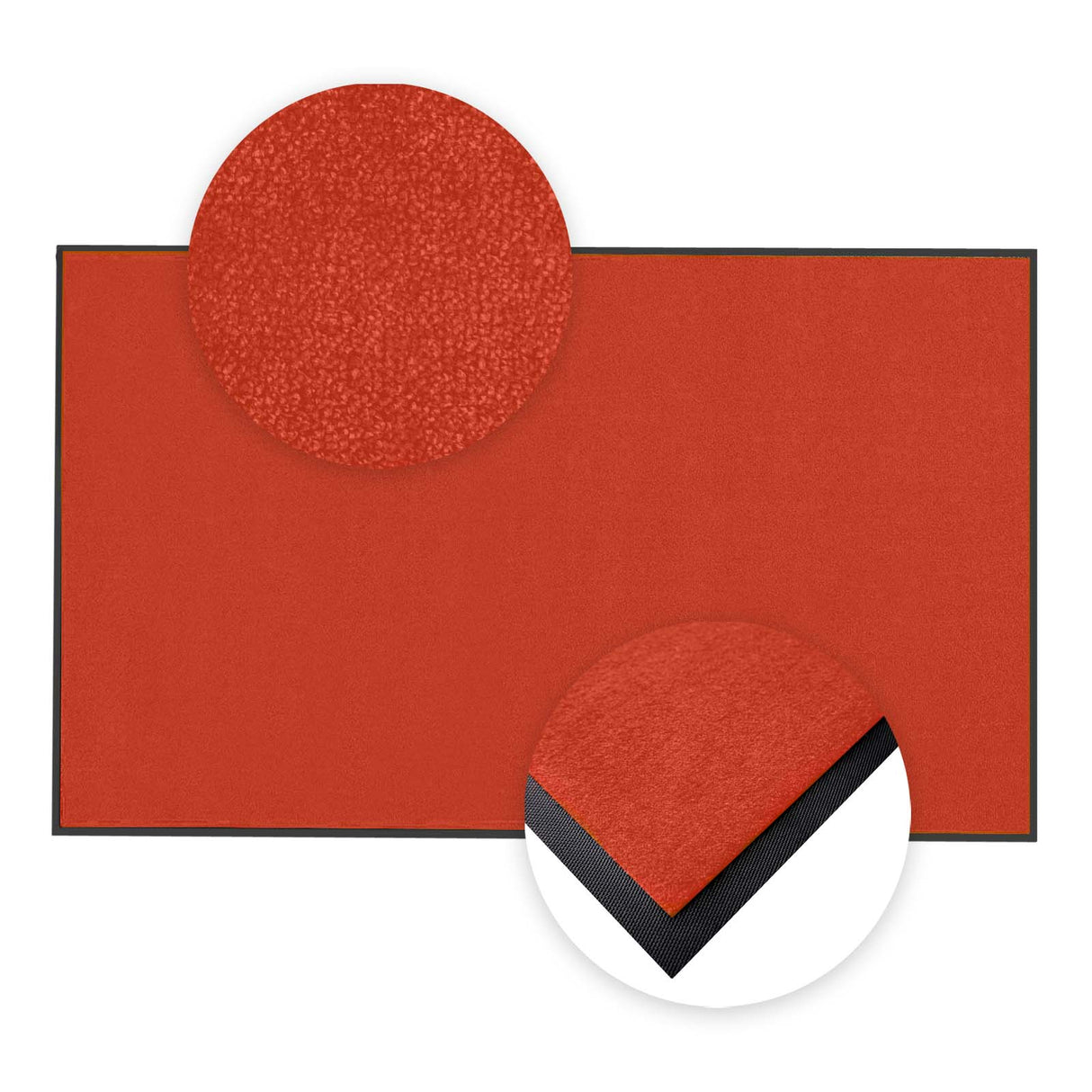 Schmutzfangmatte Premium nach Maß im Detail | 050 Warmrot