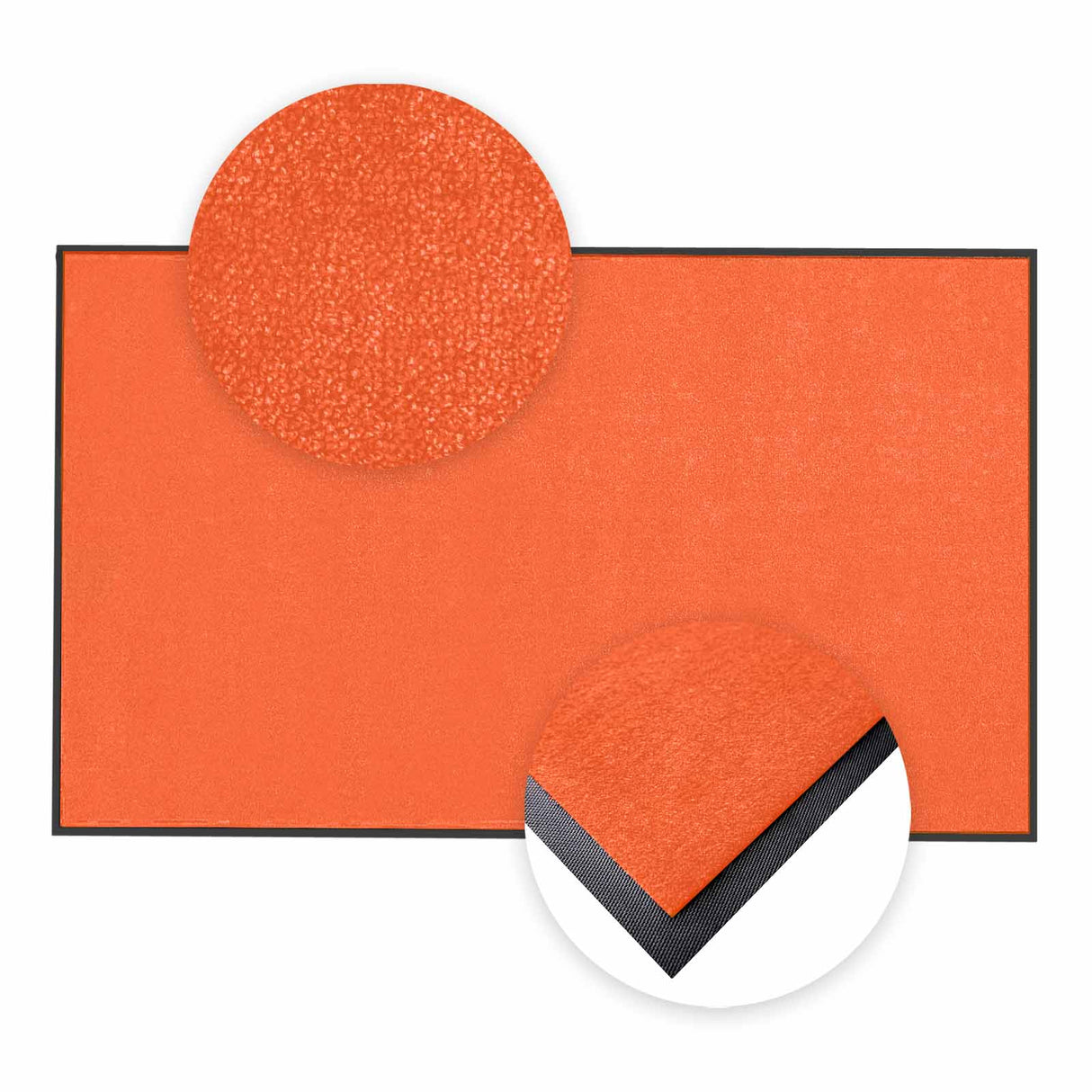 Schmutzfangmatte Premium nach Maß im Detail | 052 Glutorange
