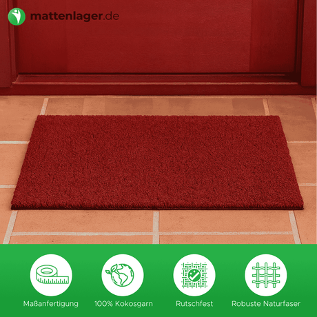 Kokosmatte DUNE - 18 mm - Nach Maß - Farbig